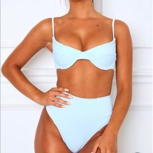 Sarah’s Day White Fox Ribbed Bikini